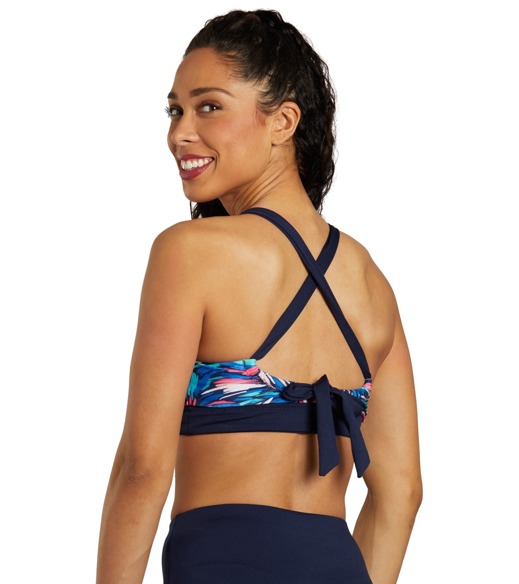 Dolfin Women's Printed V-Neck Bikini Top