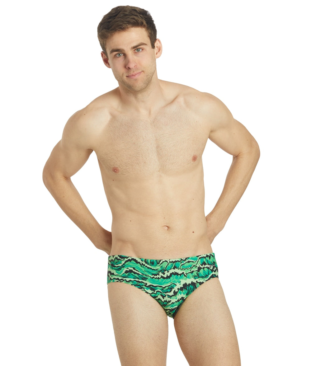 Sporti New Waves Brief Swimsuit (22-40) Green