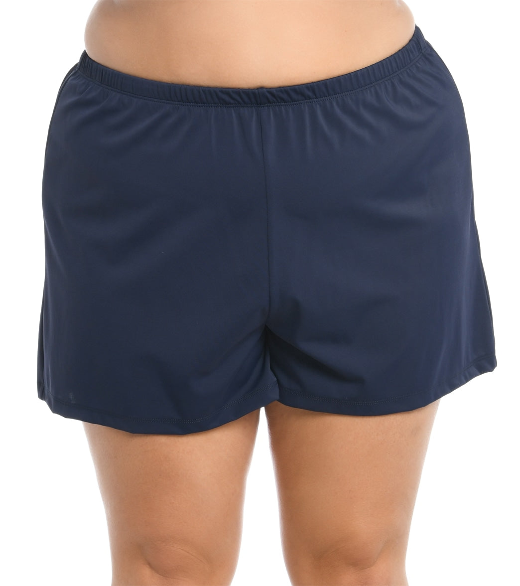 Maxine Plus Size Solid Swim Short