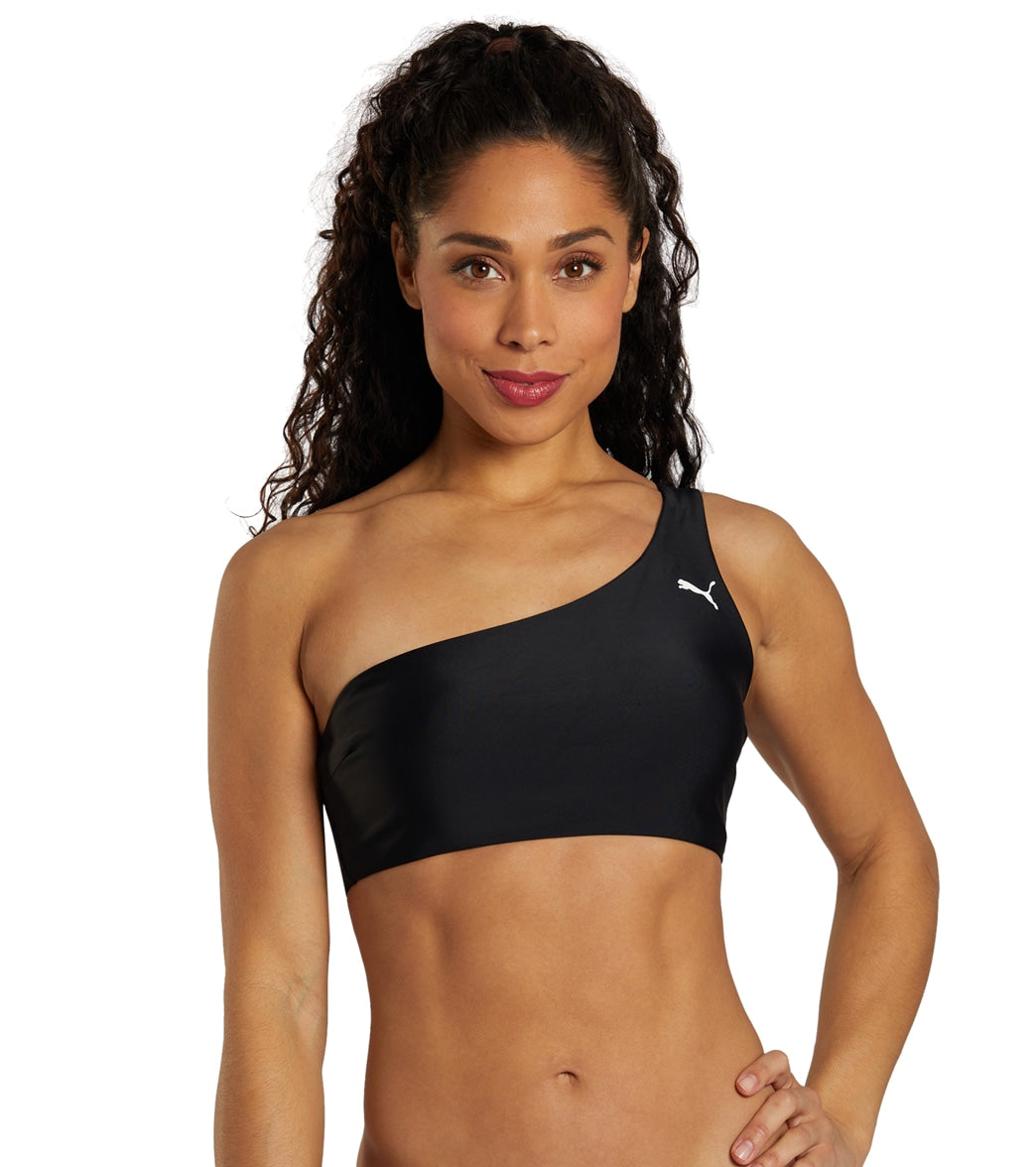 Puma Women's One Shoulder Bikini Top