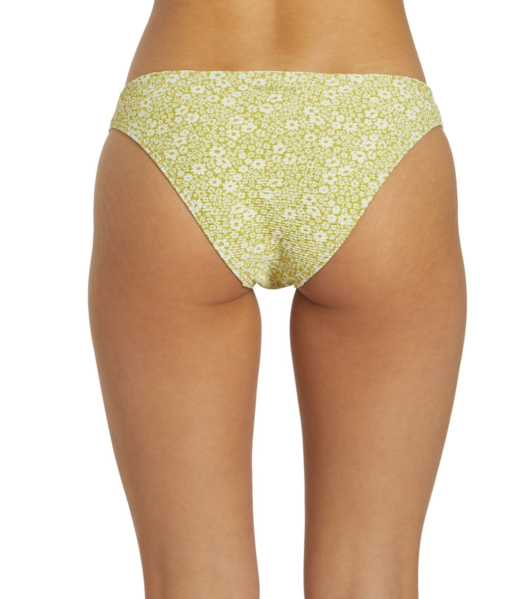 Billabong Women's Little Whispers Tropic Bikini Bottom Lime