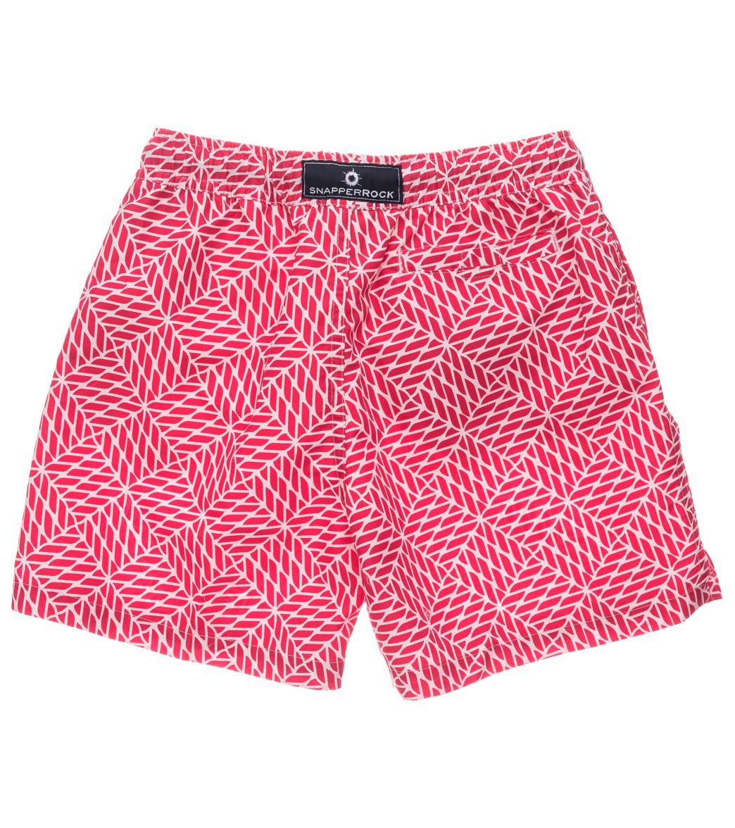 Snapper Rock Boys' Nautical Knots Red Volley Board Short (Toddler, Little Kid, Big Kid) Red