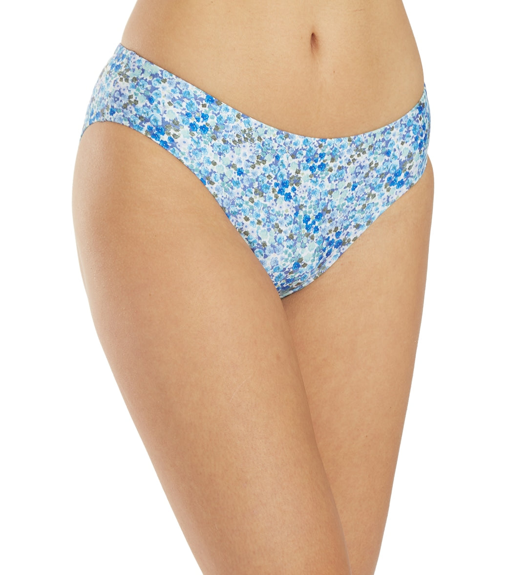 Splendid Women's Flora Retro Bikini Bottom Blu