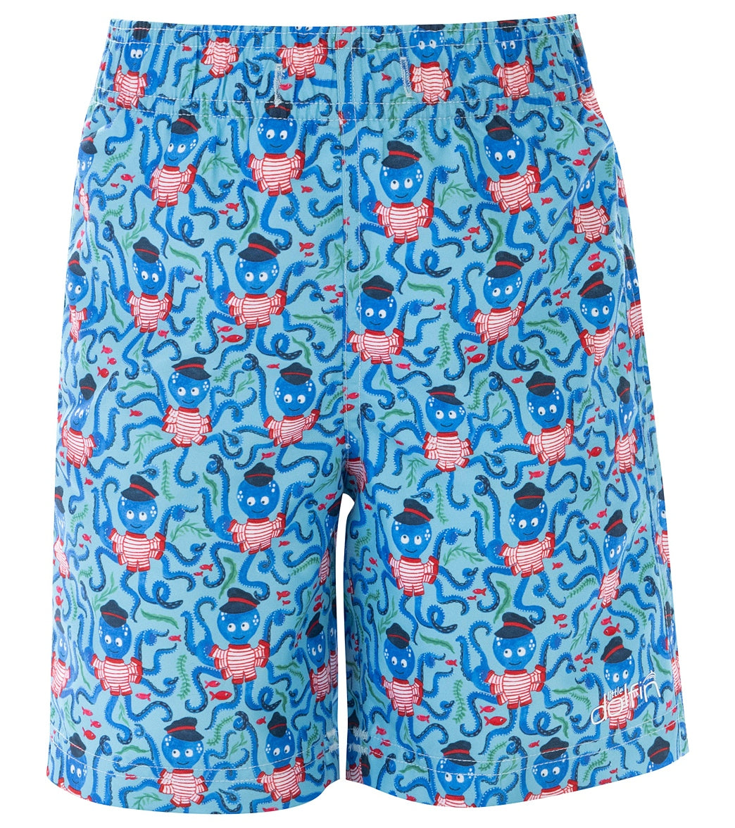 Dolfin Boys' The Captain Printed Swim Trunk (Little Kid) The Captain