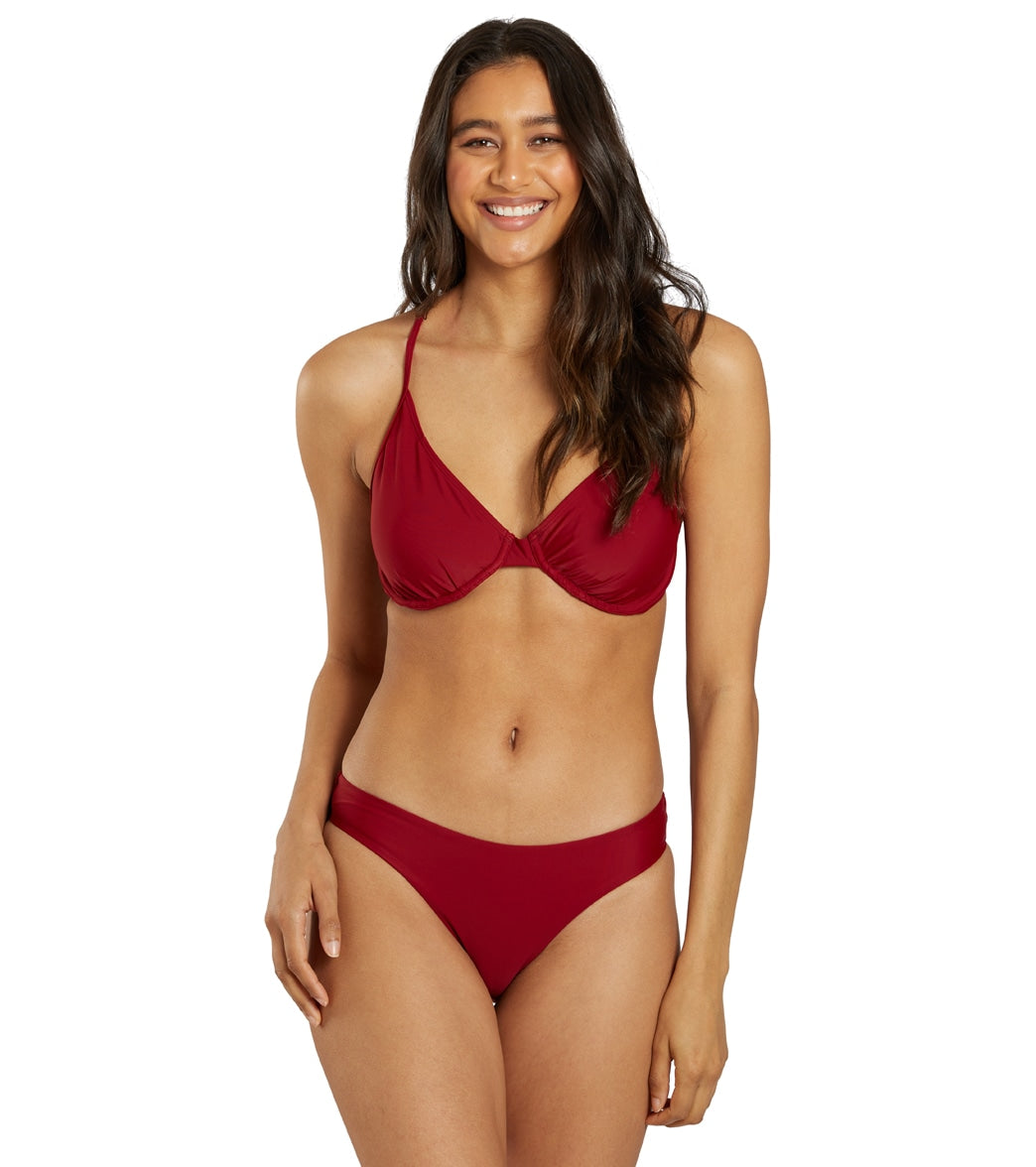 Sporti Solid Underwire Bikini Top (D/DD/E/F)  Nutmeg