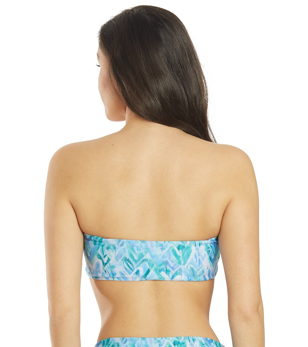 Splendid Women's Graffiti Reversible Bandeau Bikini Top