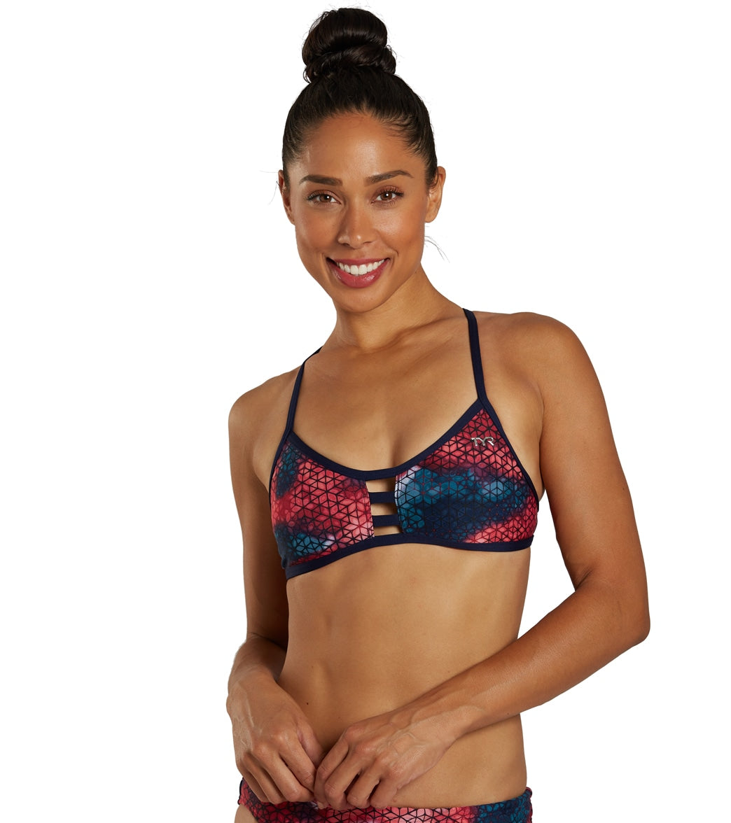 TYR Women's Starhex Pacific Tieback Bikini Top