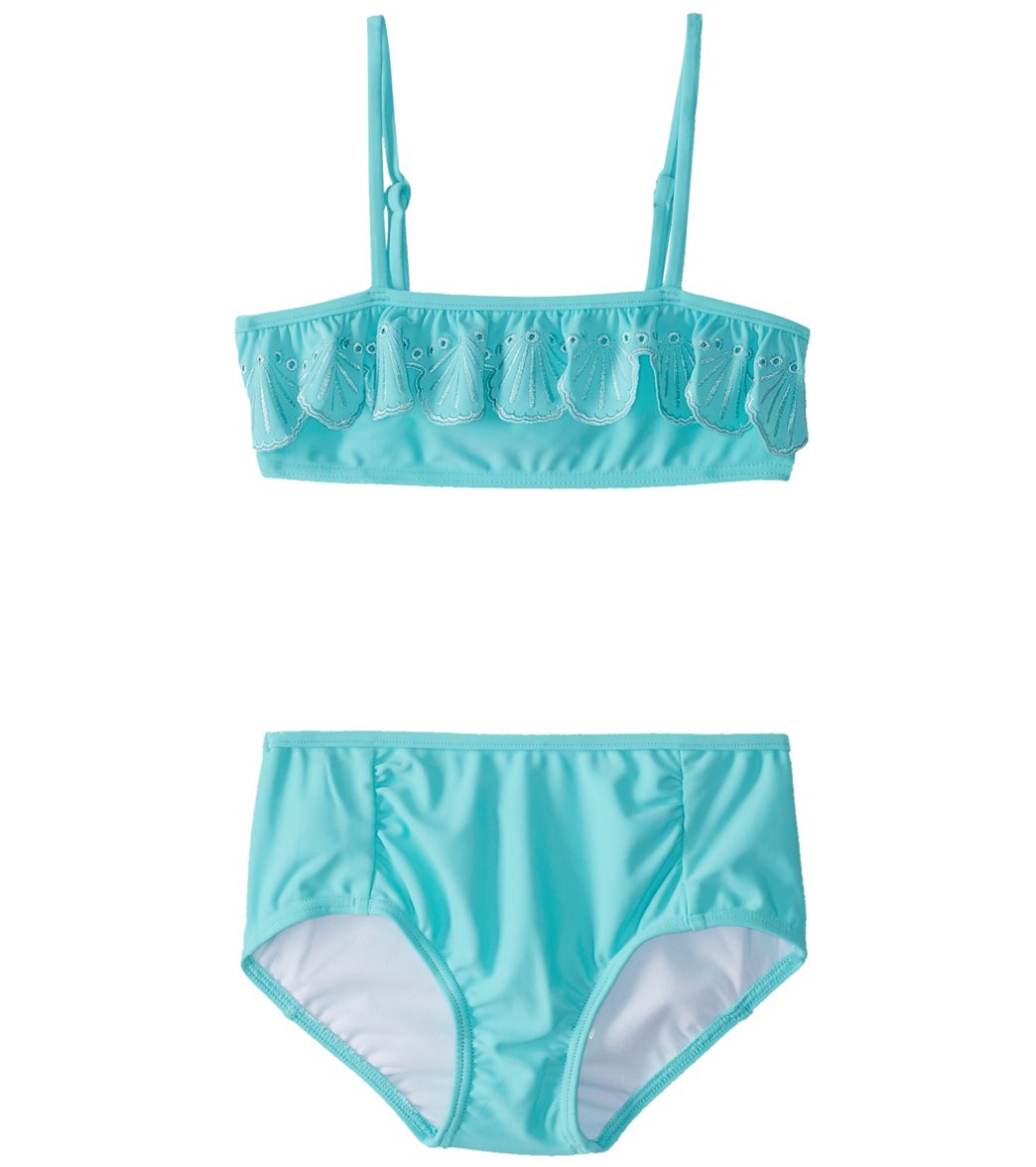 Seafolly Girls' Sweet Summer Bikini Set (2T-7) Bahama Blue