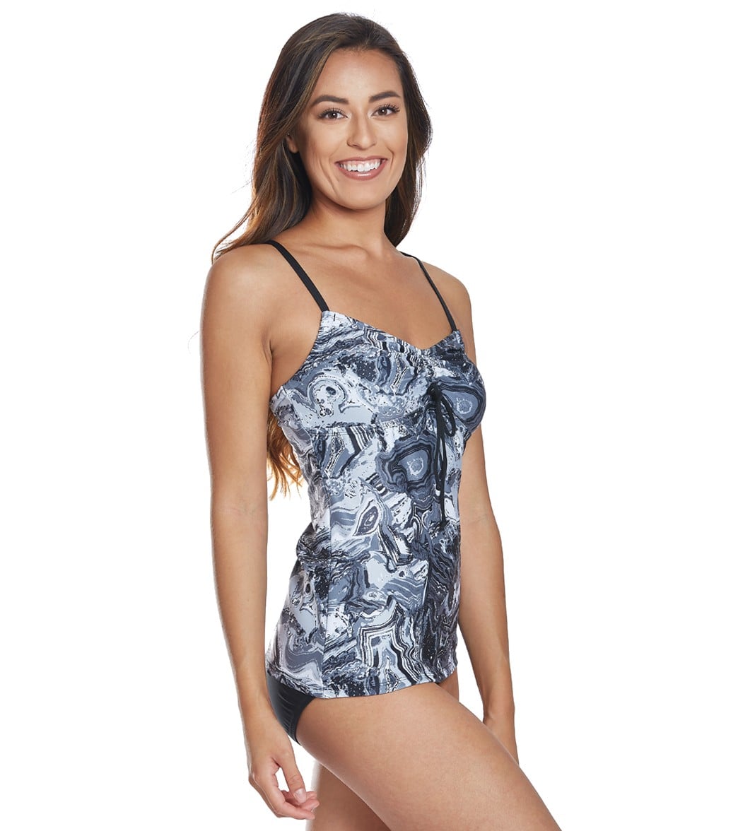 Dolfin Women's Aquashape Desert Storm Tie Front Swimsuit Top