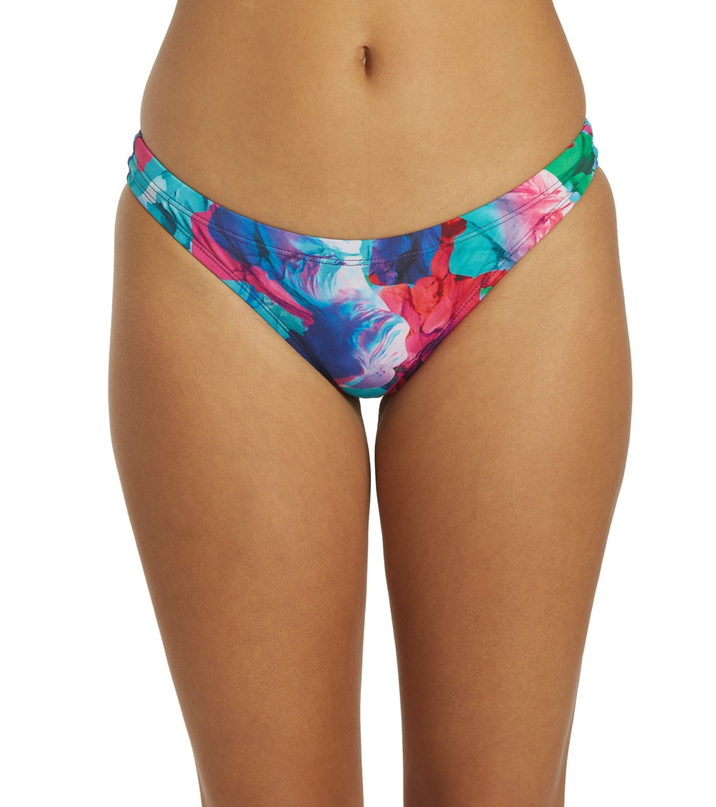 Nike Women's HydraStrong Multiple Print Cheeky Bikini Bottom Psychic Purple