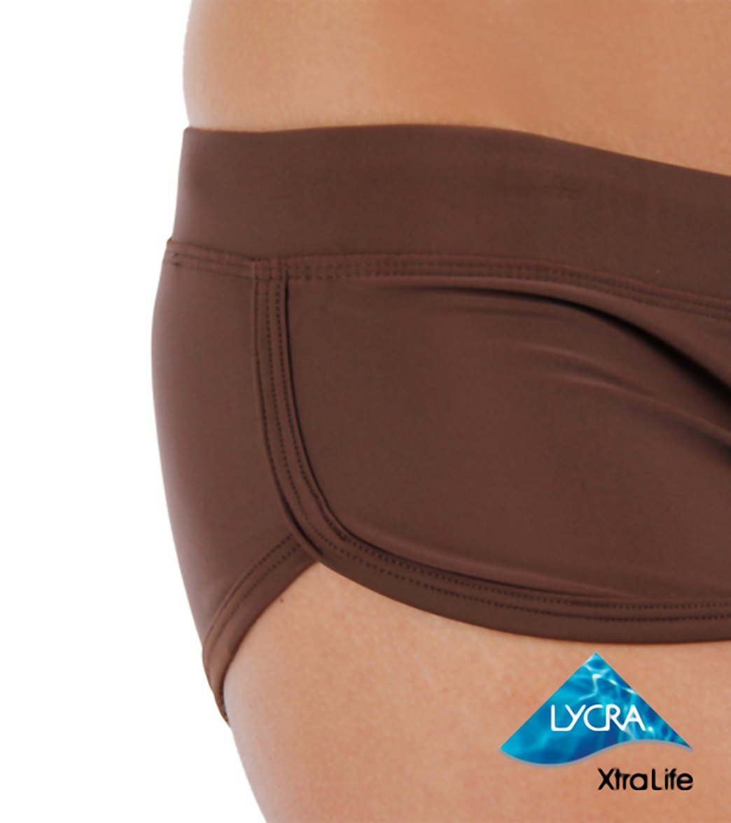 Sporti Active Cheeky Boyshort Swim Bottom Brown