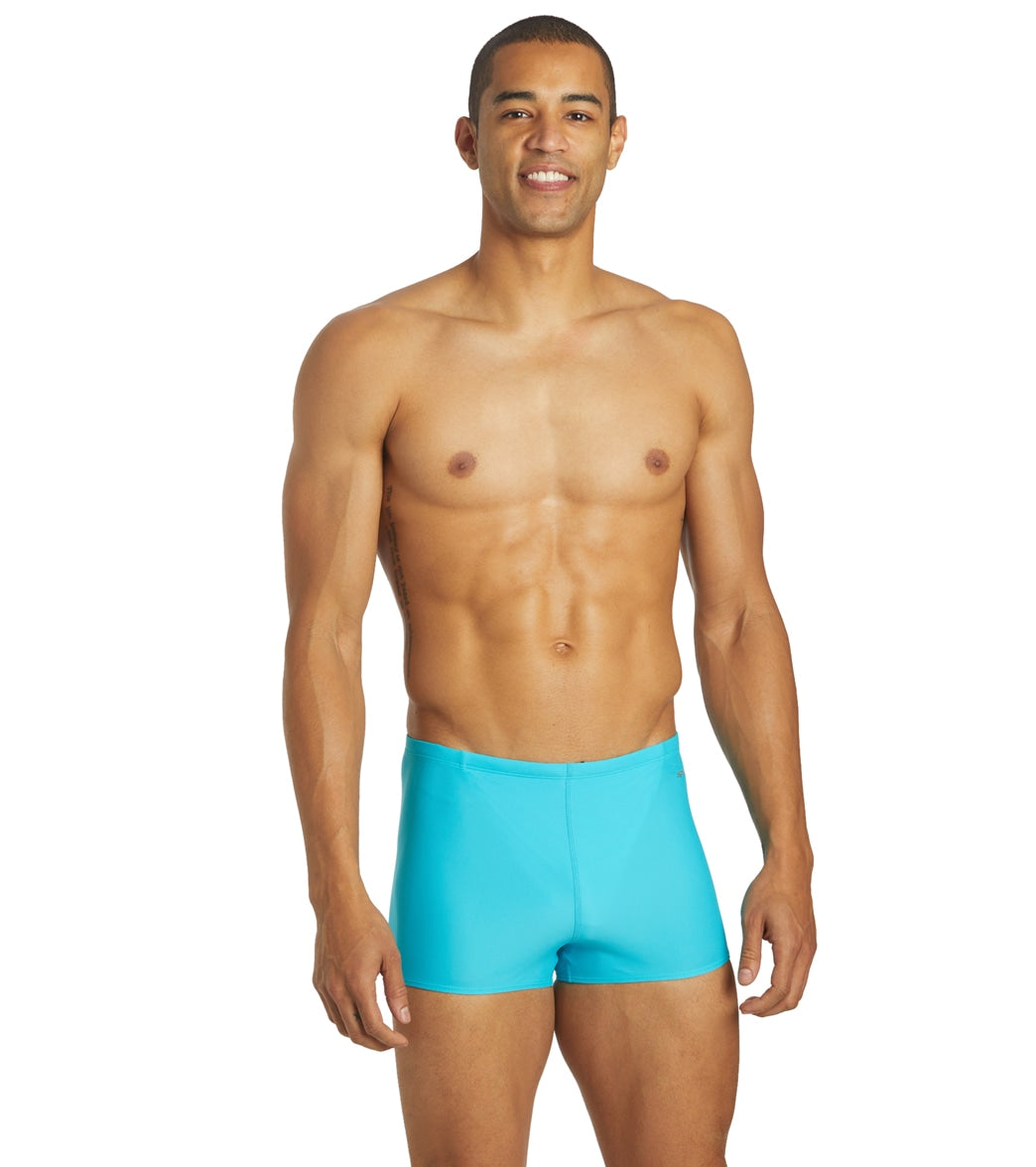 Sporti Solid Swim Square Leg Swimsuit (24-44) Turquoise