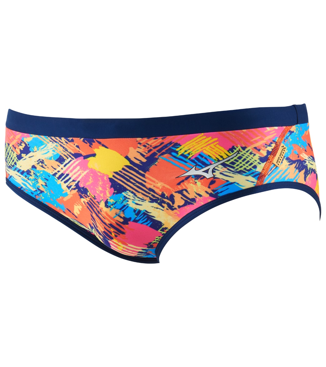 Mizuno Men's Exer Print Brief Swimsuit