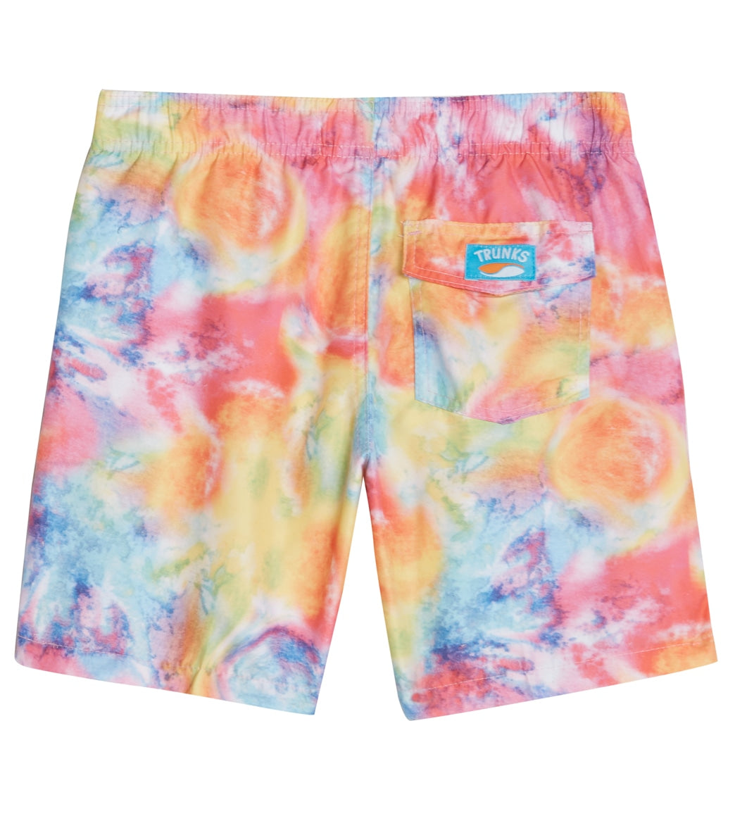 Trunks Surf & Swim Co. Boys' Bright Tie Dye Camp Shirt & Swim Trunks Set (Big Kid) Multi