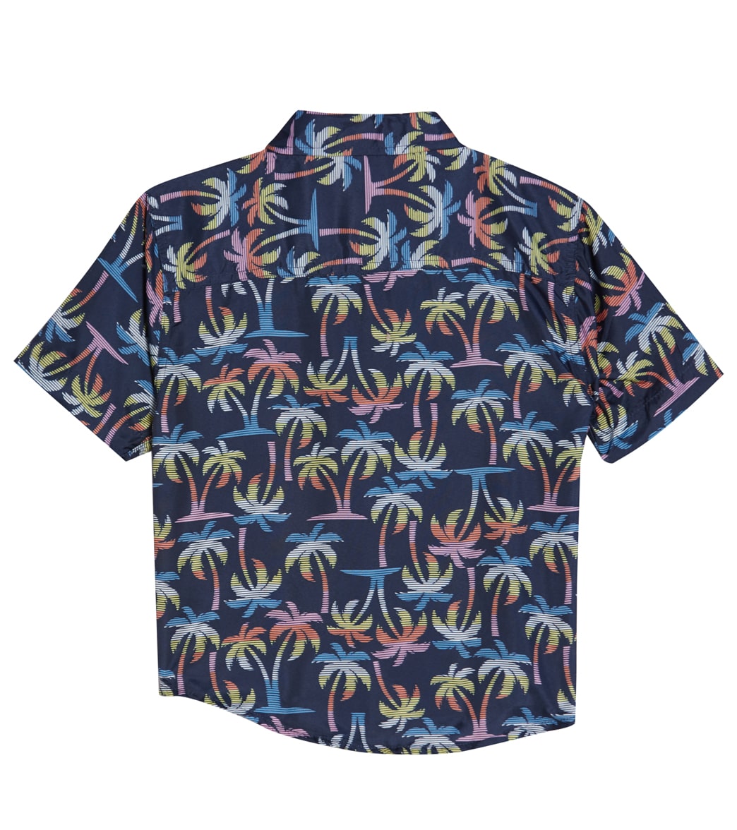 Trunks Surf & Swim Co. Boys' Colorblock Camp Shirt & Swim Trunks Set (Big Kid) Marine