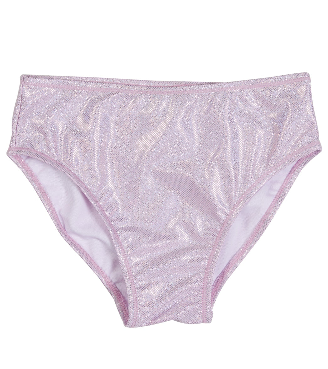 Flap Happy Girls' Sparkling Sunset Pink UPF 50+ Bikini Bottom (Baby, Toddler, Little Kid) Sparkling Sunset Pink