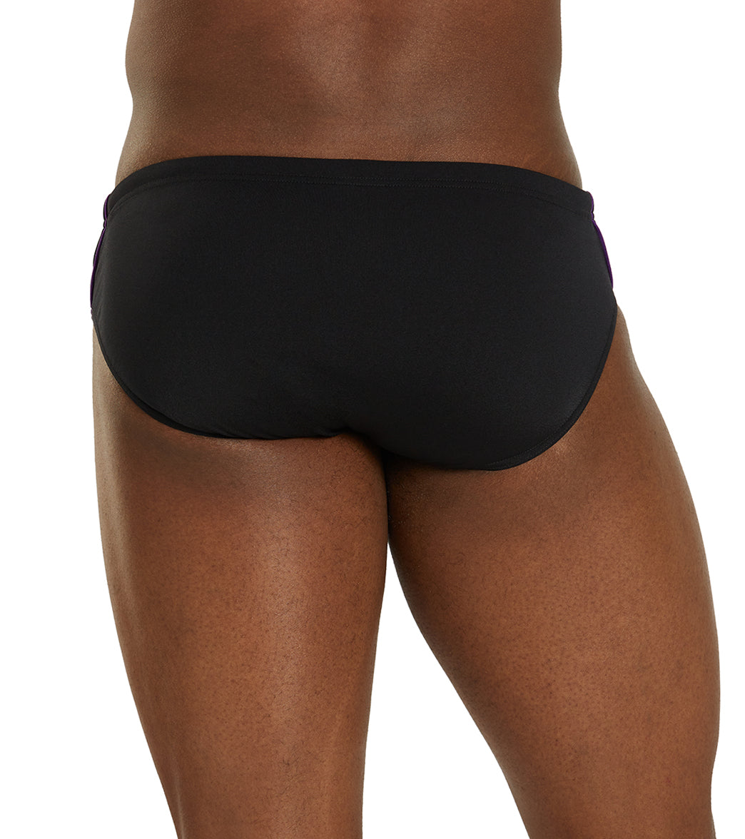 Sporti HydroLast Splice Brief Swimsuit (22-40) Black/Bright Purple