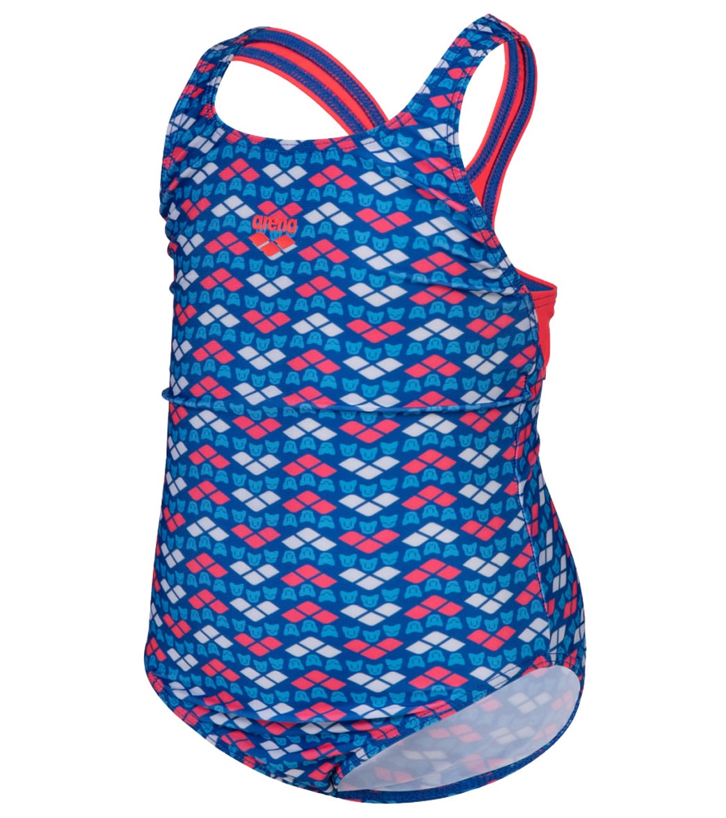 Arena Girls' Arena Friends Pro Back One Piece Swimsuit (Toddler, Little Kid)