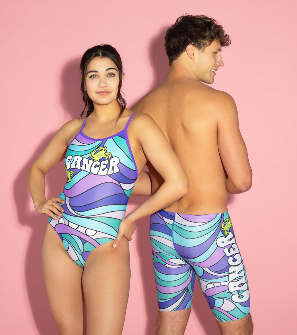 Sporti Groovy Zodiac Cancer Thin Strap One Piece Swimsuit (22-44)