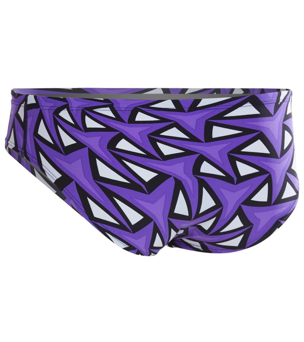 Dolfin Graphlite Men's Mako All Over Racer Brief Swimsuit Purple/Purple