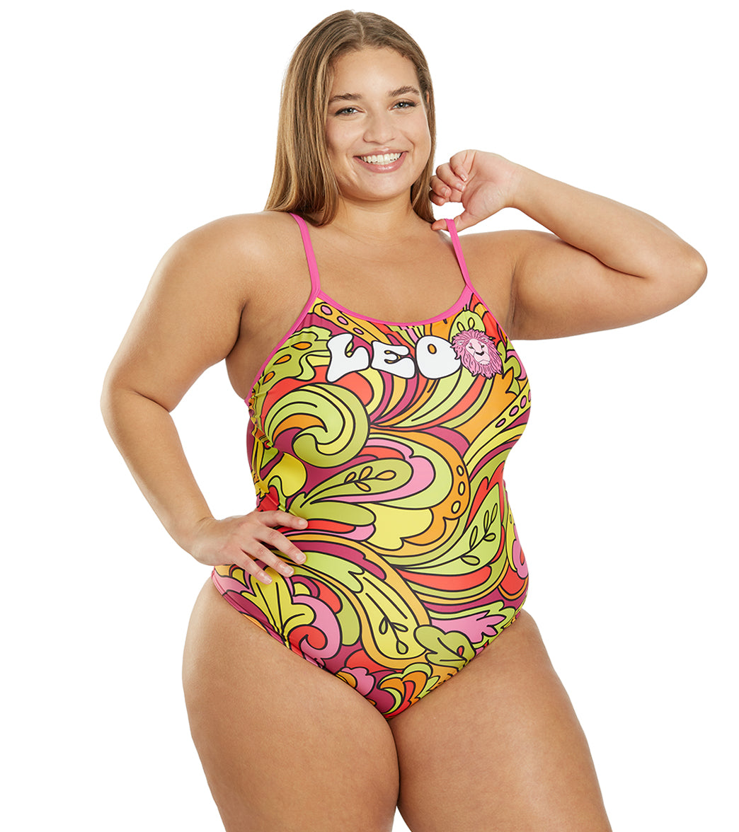 Sporti Groovy Zodiac Leo Thin Strap One Piece Swimsuit (22-44) Leo