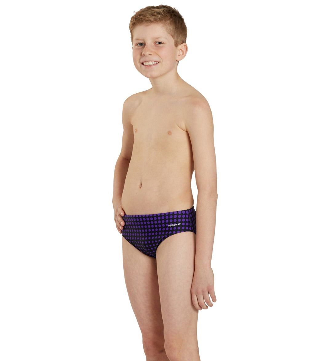 Sporti Molecule Brief Swimsuit Youth (22 - 28) Purple/Black