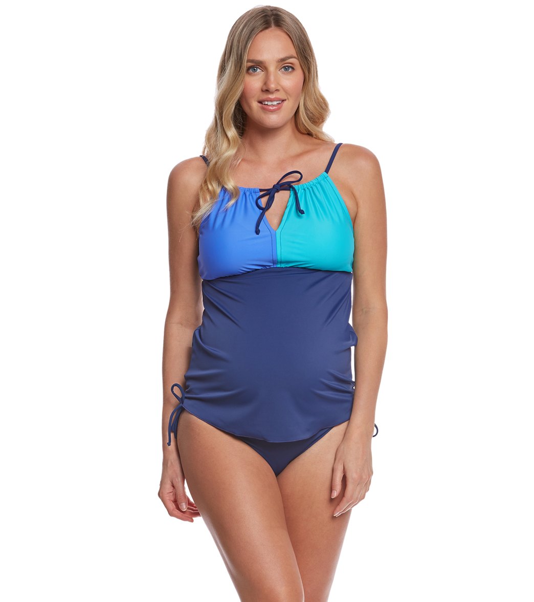 Prego Swimwear Maternity Tri Color Bumpkini Set