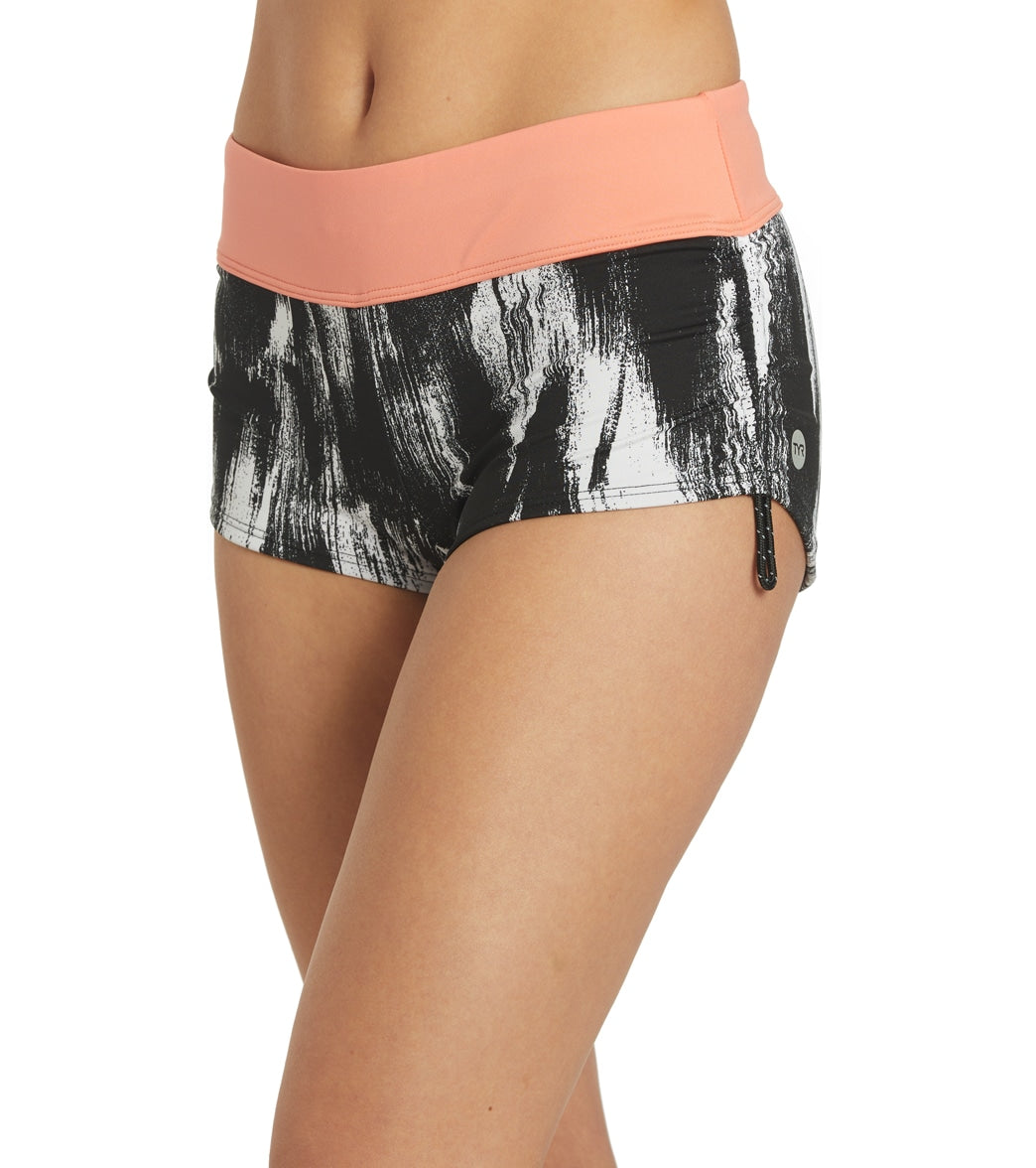 TYR Women's Dry Brush Della Boyshort Black