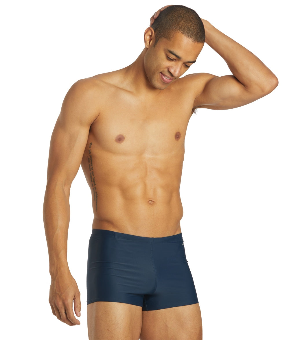 Sporti Solid Swim Square Leg Swimsuit (24-44) Navy