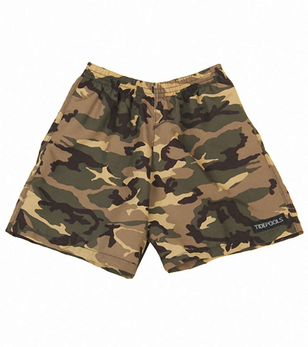 Tidepools Boys' Camouflage Elastic Waist Boardshorts (4-14)