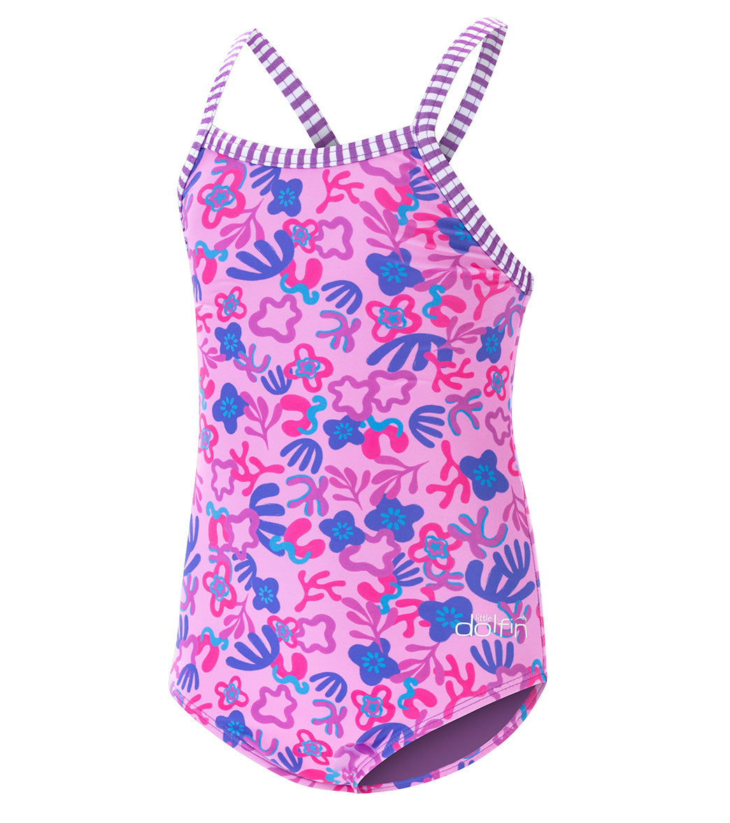 Dolfin Girls' Sunshine Printed One Piece Swimsuit (Little Kid) Sunshine