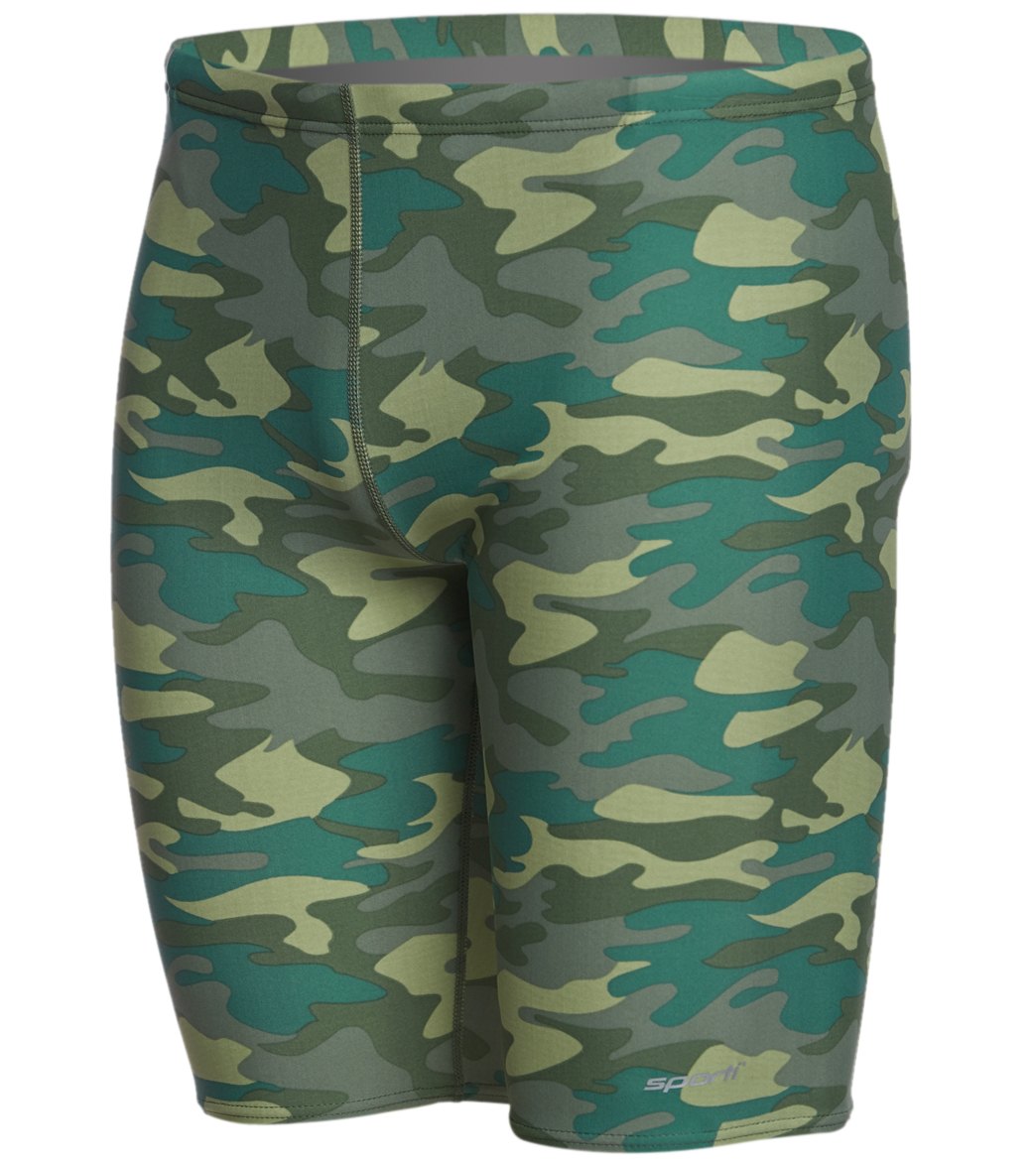 Sporti Camouflage Jammer Swimsuit (22-40) Olive/Green