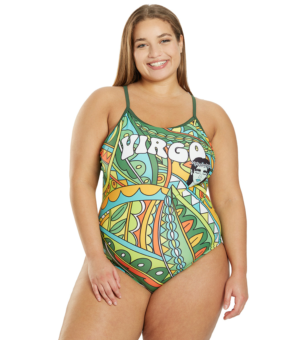 Sporti Groovy Zodiac Virgo Thin Strap One Piece Swimsuit (22-44) VIRGO