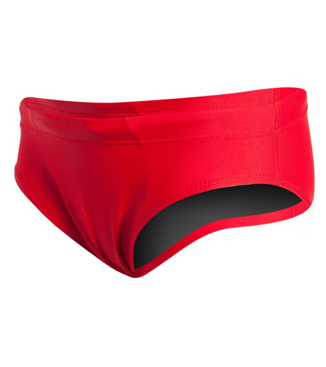 iSwim Essential Solid Brief Swimsuit Youth (22-28) Red