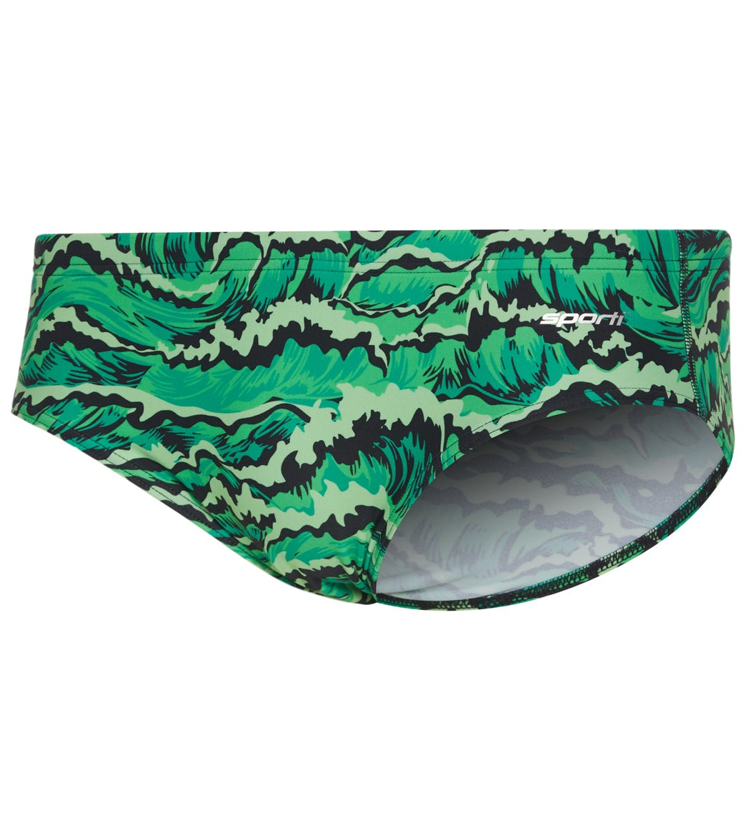 Sporti New Waves Brief Swimsuit Youth (22-28) Green