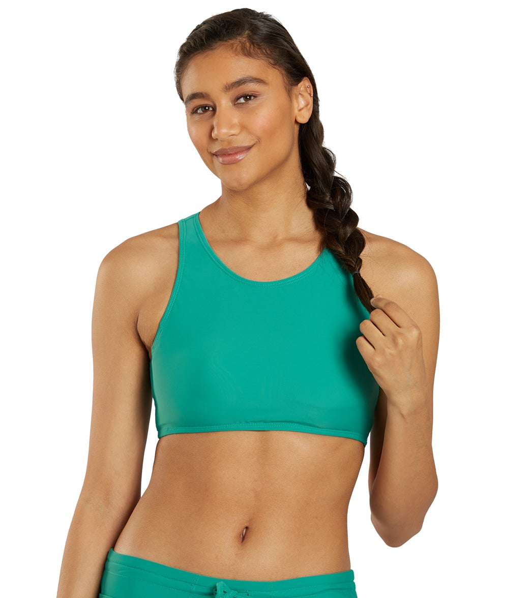 Sporti Active High Neck Crop Bikini Top