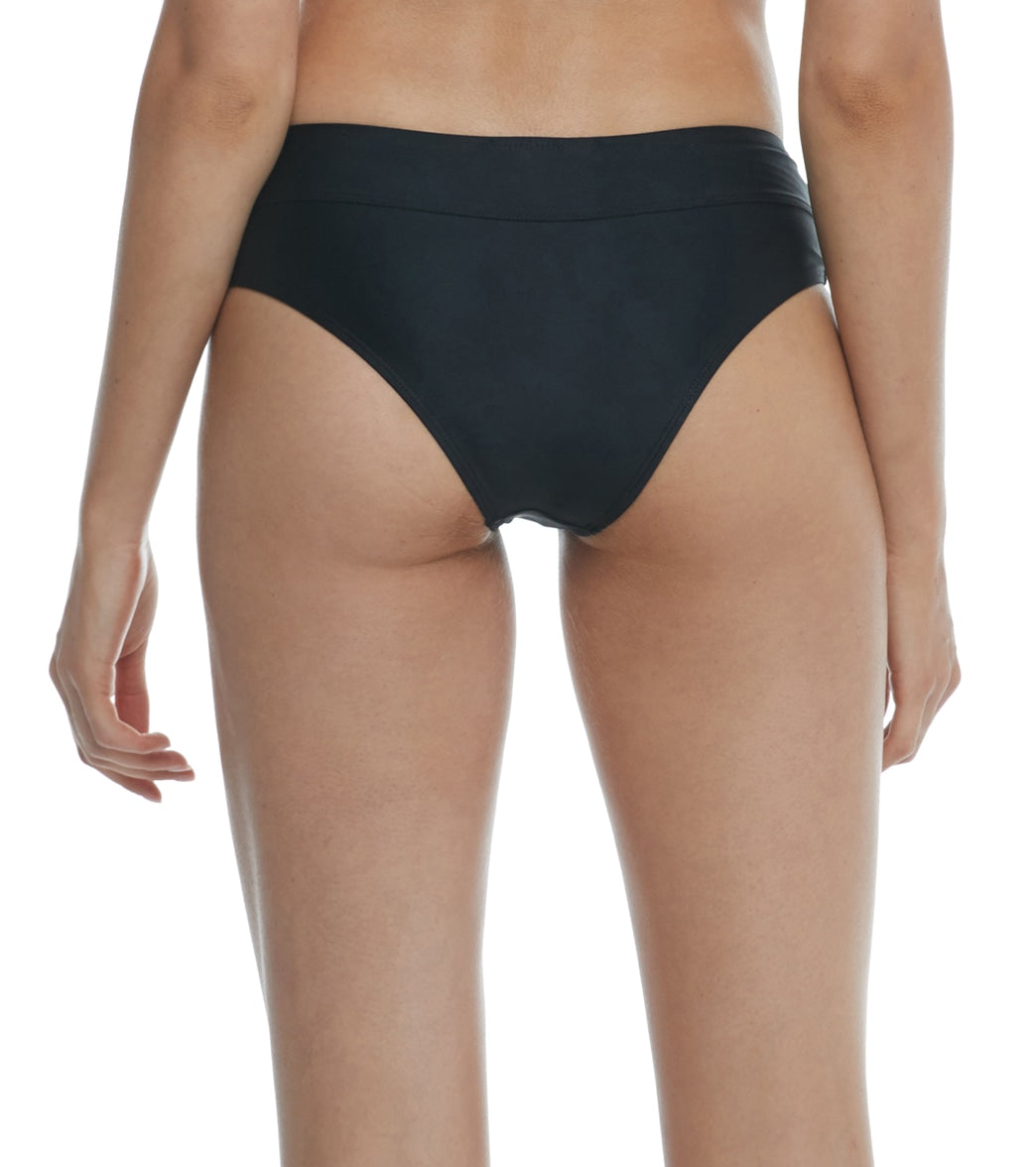 Body Glove Women's Smoothies Hazel Banded Bikini Bottom Black