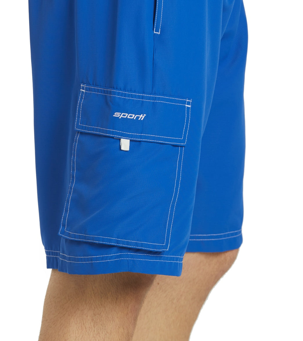 Sporti Men's Hybrid Cargo Swim Trunk Mariner Blue