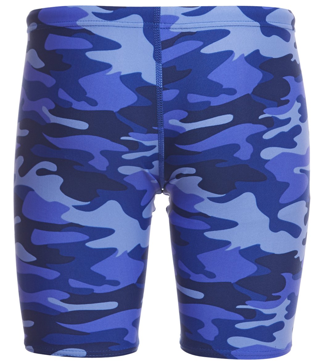 Sporti Camouflage Jammer Swimsuit Youth (22-28) Bright Blue/Blue Iris