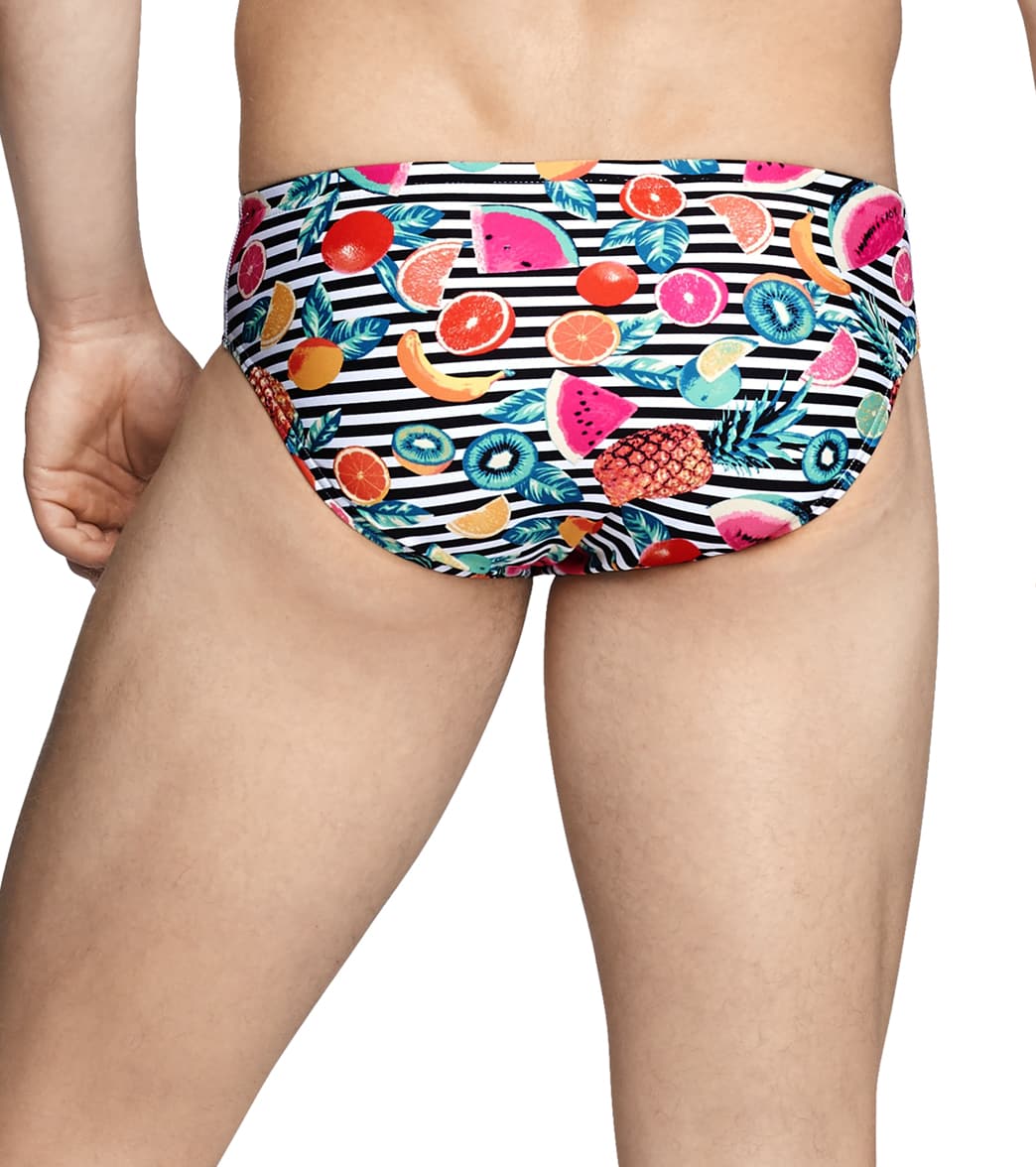 Speedo Men's Printed Brief Swimsuit Fusion Coral