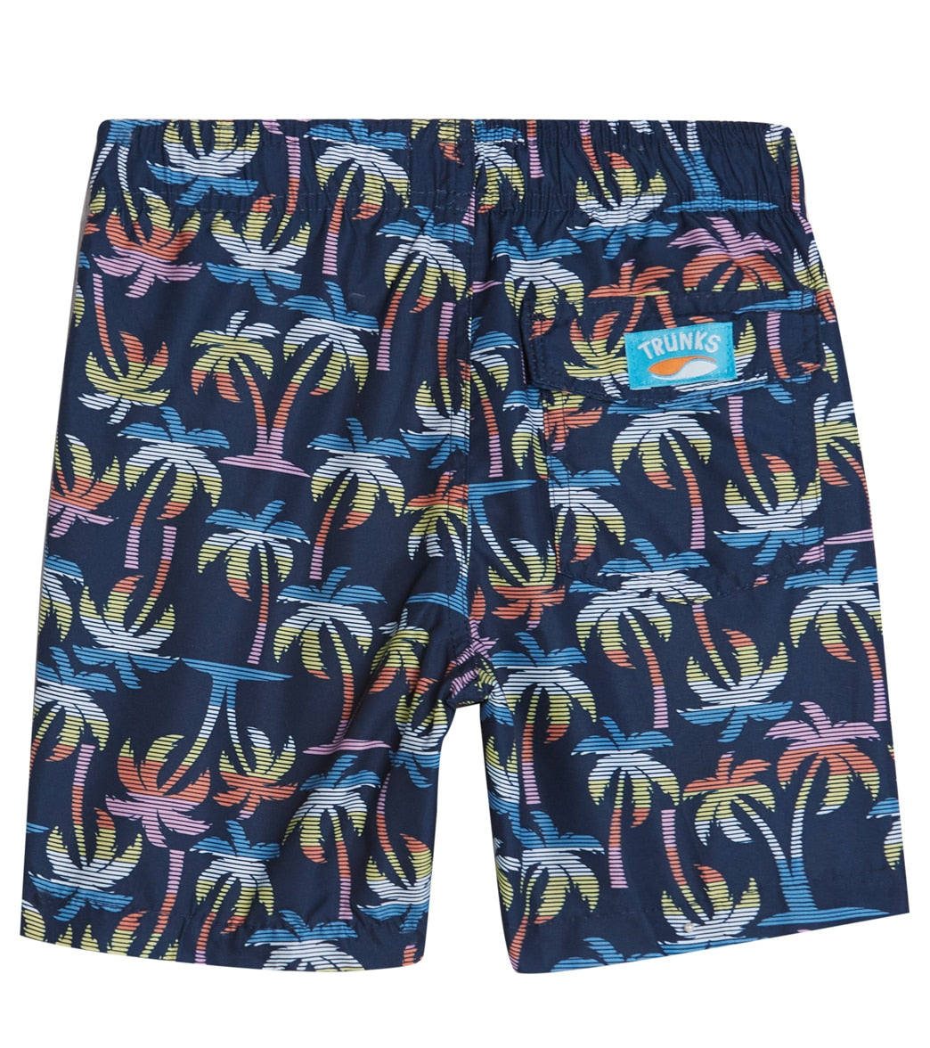 Trunks Surf & Swim Co. Boys' Colorblock Camp Shirt & Swim Trunks Set (Big Kid) Marine