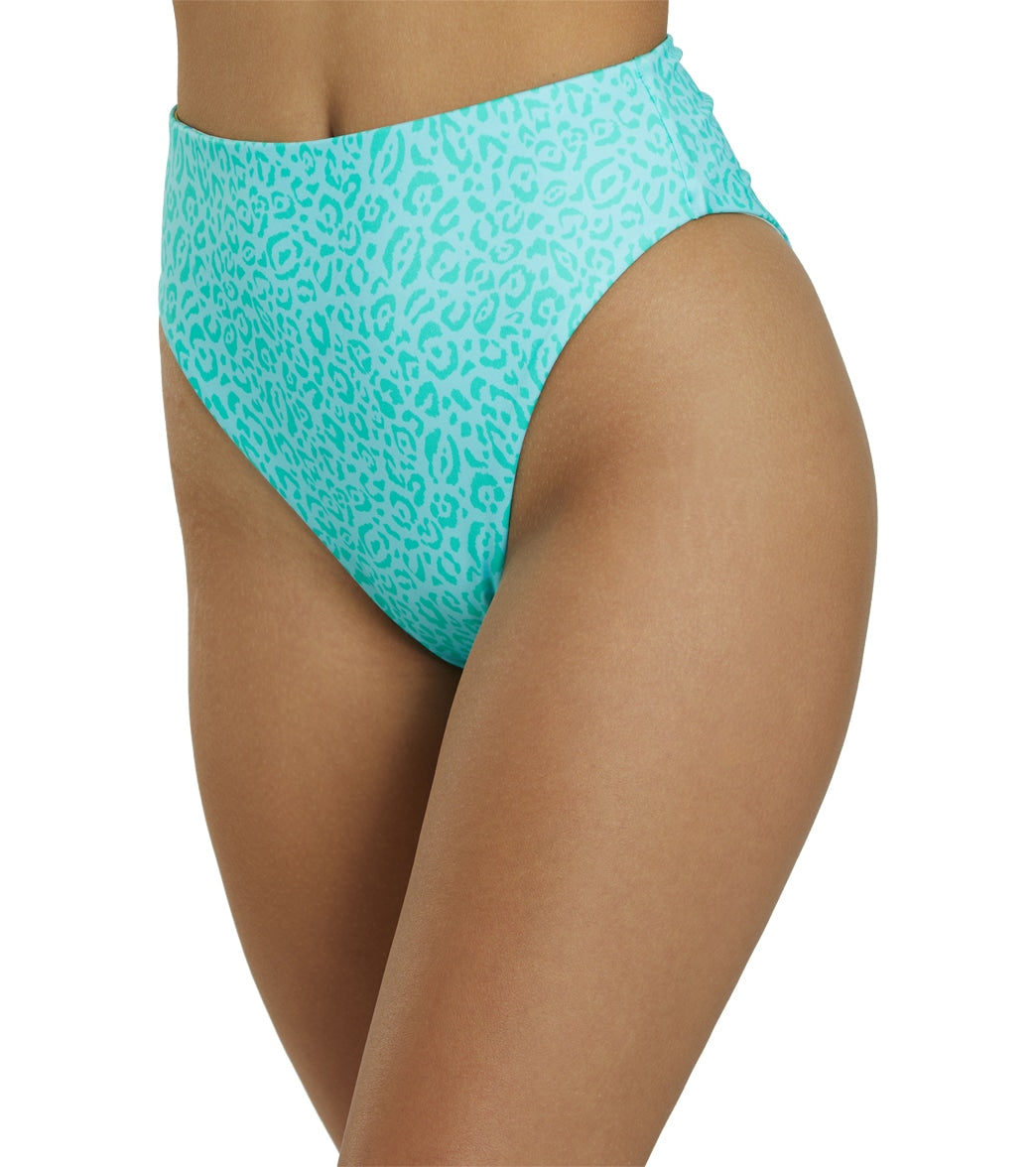 Billabong Women's Sweet Tropics Reversible Rise Bikini Bottom Multi