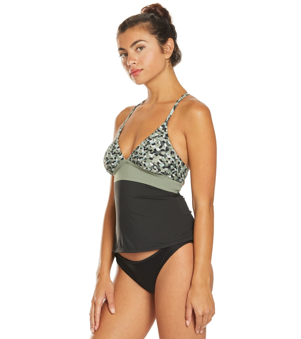 Carve Designs Dahlia Tankini Top Camo