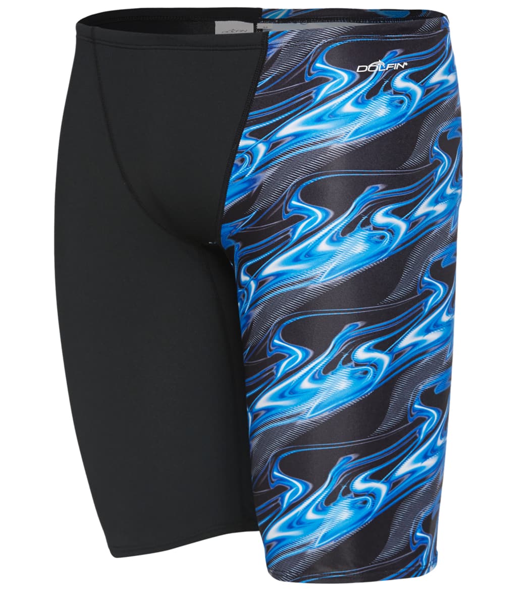 Dolfin Reliance Men's Inferno Team Print Spliced Jammer Swimsuit