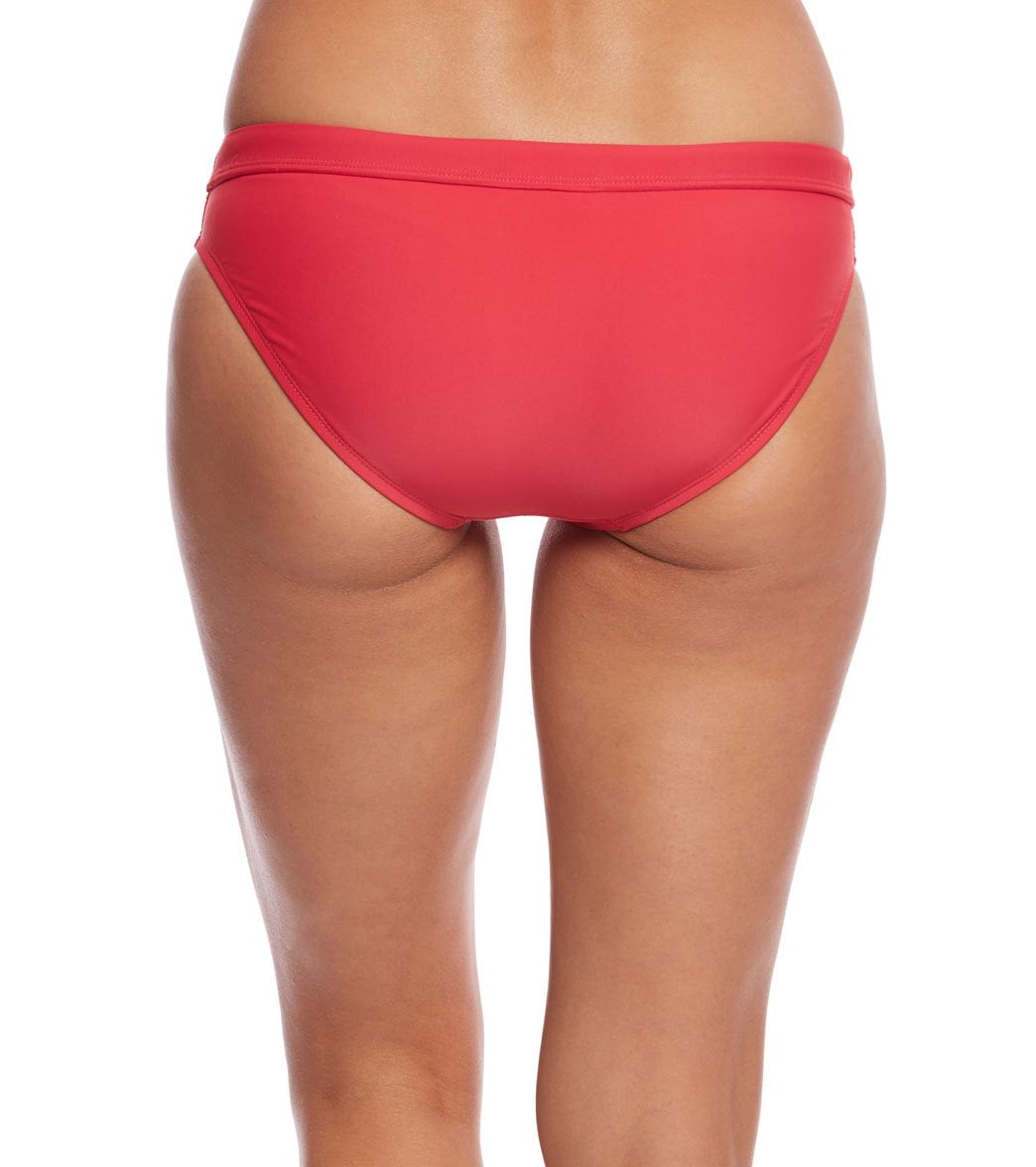 Sporti Active Hipster Workout Bikini Swim Bottom Rouge