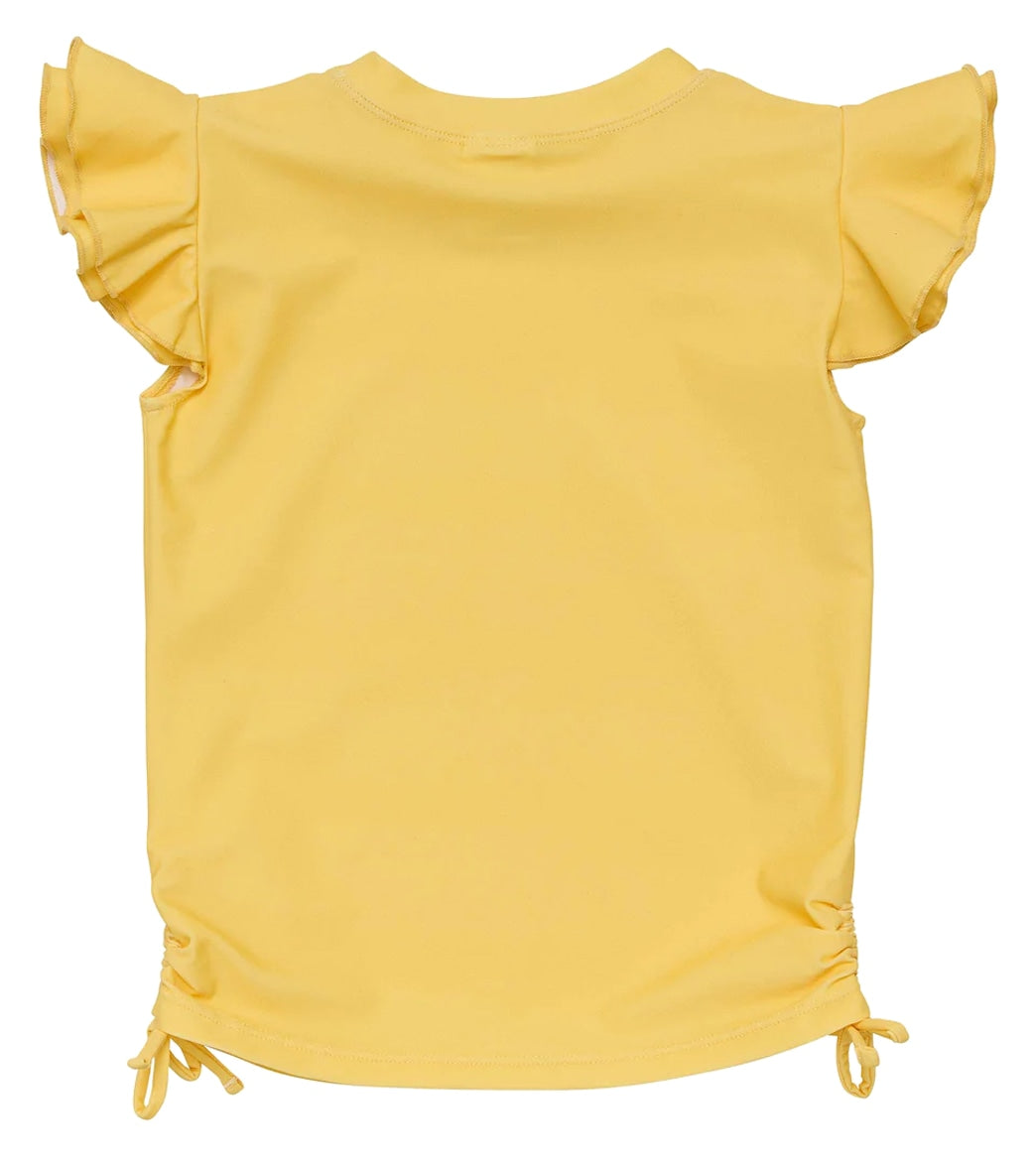 Snapper Rock Girls' Marigold Flutter Sleeve Rashguard (Toddler, Little Kid, Big Kid)