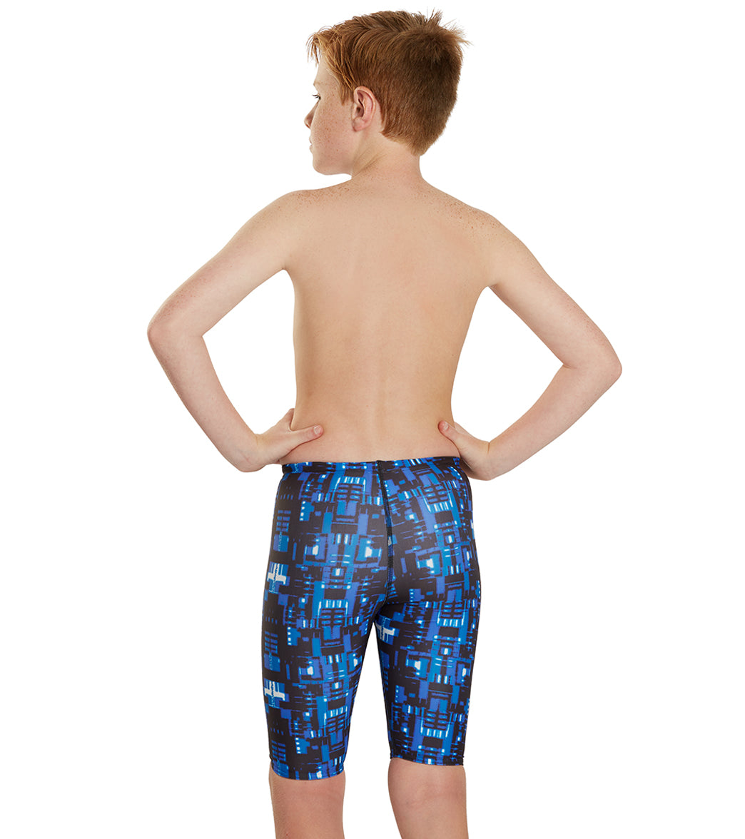 iSwim Varsity Blur Jammer Swimsuit Youth (22-28) Blue