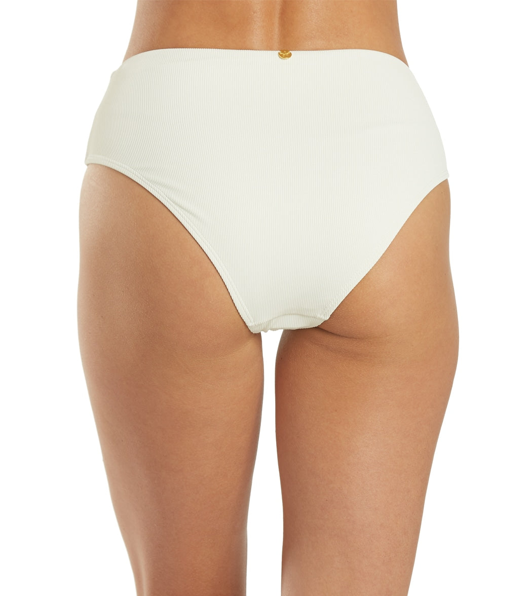 Quintsoul Women's Malibu High Rise Bikini Bottom Cream