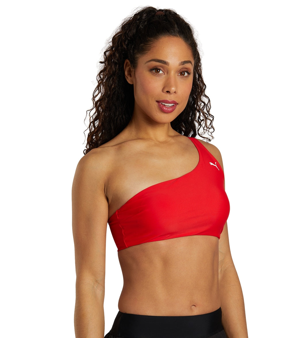 Puma Women's One Shoulder Bikini Top