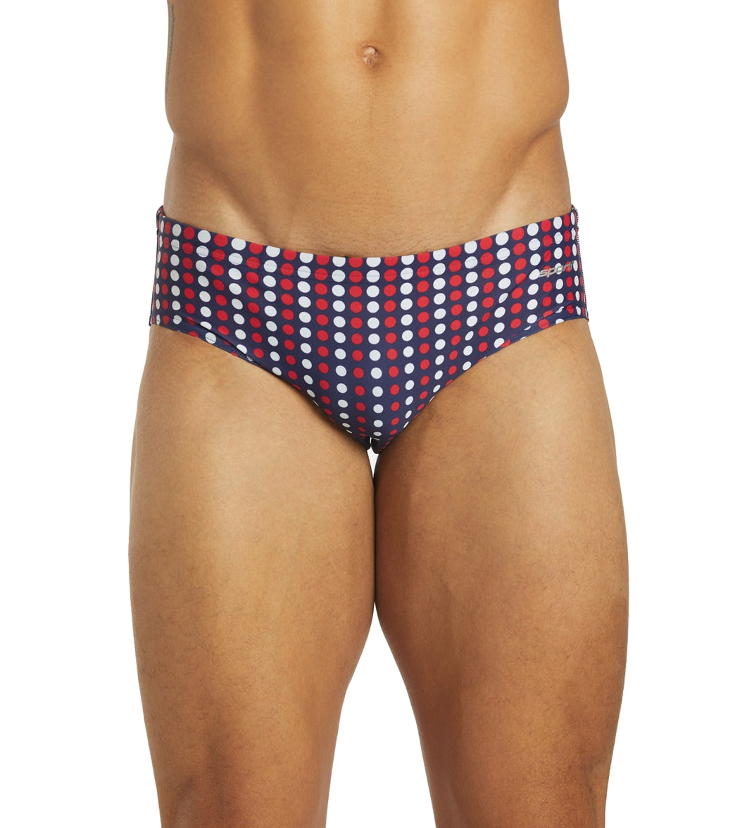 Sporti Molecule USA Brief Swimsuit (22-44) Red/White/Blue